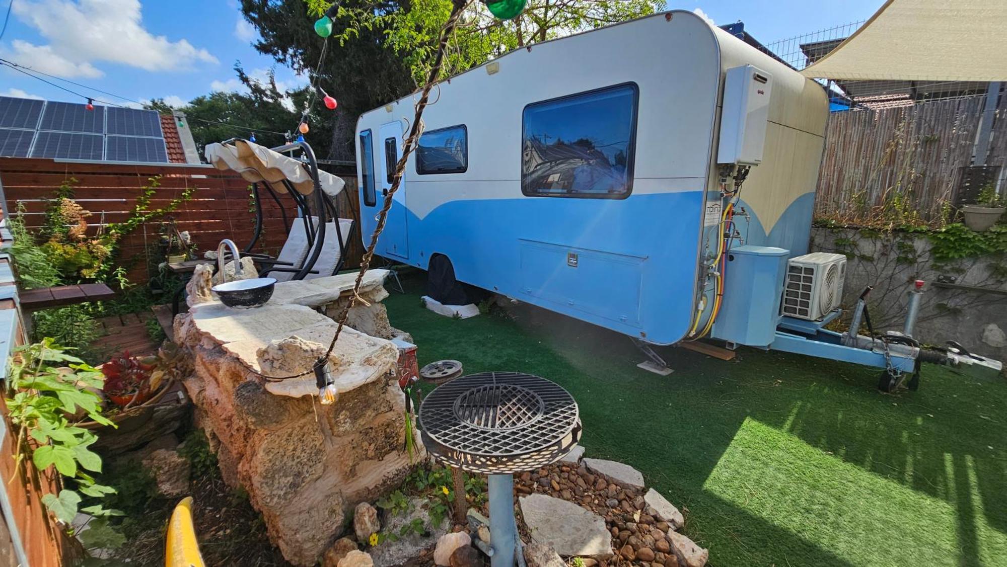 Cozy Seaview Glamping Caravan HaBonim Dış mekan fotoğraf