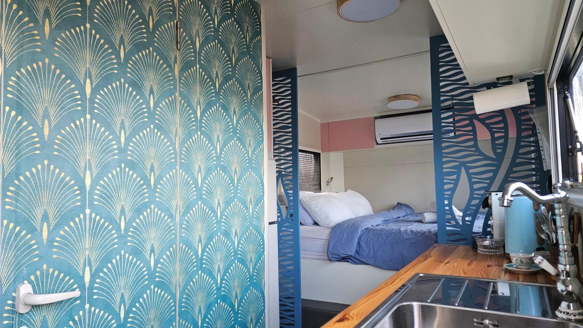Cozy Seaview Glamping Caravan HaBonim Dış mekan fotoğraf