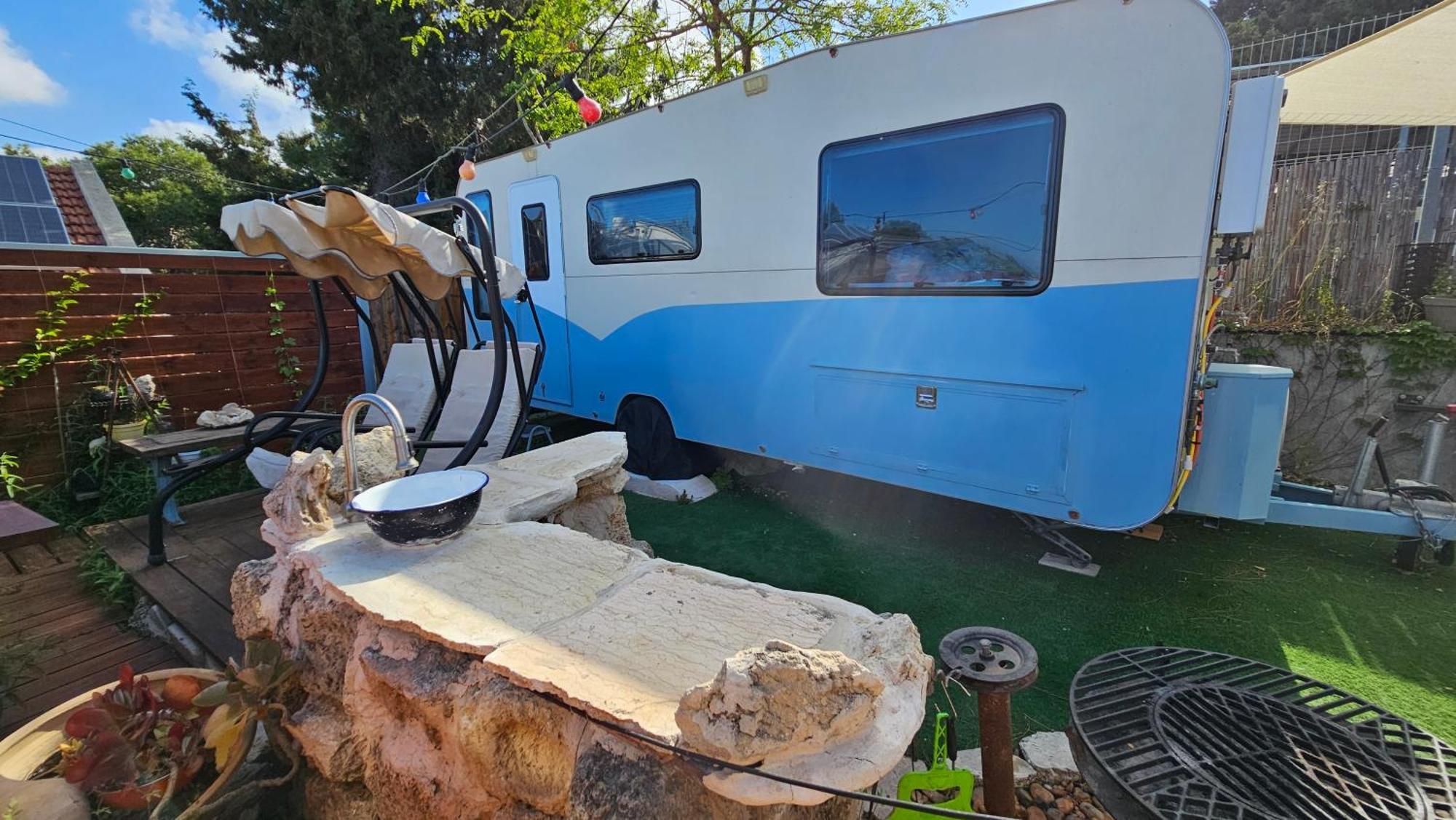Cozy Seaview Glamping Caravan HaBonim Dış mekan fotoğraf
